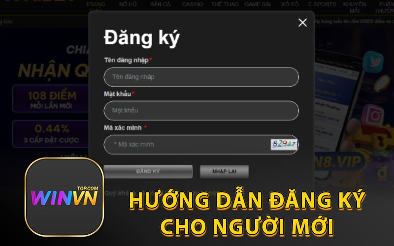 Hướng dẫn đăng ký cho người mới